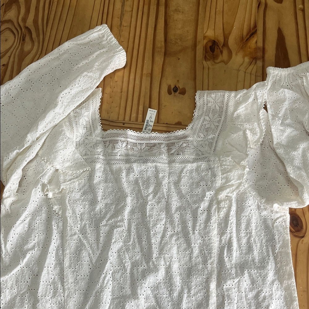 Madewell Eyelet Square-Neck White - Picture 7 of 9
